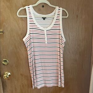 Torrid Multicolor Striped Long Tank Top